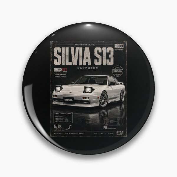 Item preview, 1989 Nissan Silvia S13 SR20DET JDM Drift Car Classic Vintage Art designed and sold by TheArtOfCar.