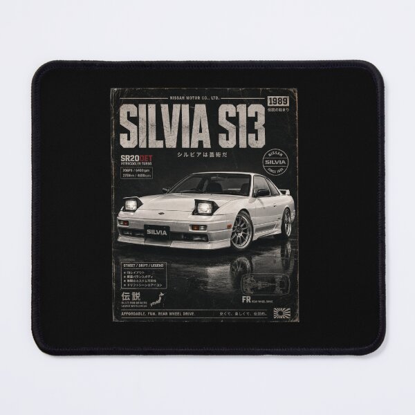 Item preview, 1989 Nissan Silvia S13 SR20DET JDM Drift Car Classic Vintage Art designed and sold by TheArtOfCar.