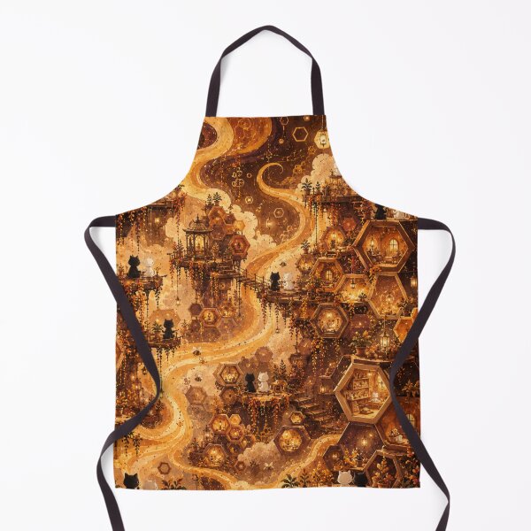 Item preview, Future Dream Escapes Cats Honeycomb Lantern Fantasy Art designed and sold by Mindworx21.