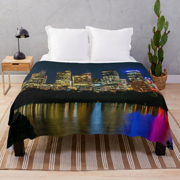 Item preview, Sydney City Skyline at Night - Australia Harbour Lights | Iconic Urban Landscape & Travel Art designed and sold by Ross.A.Campbell.