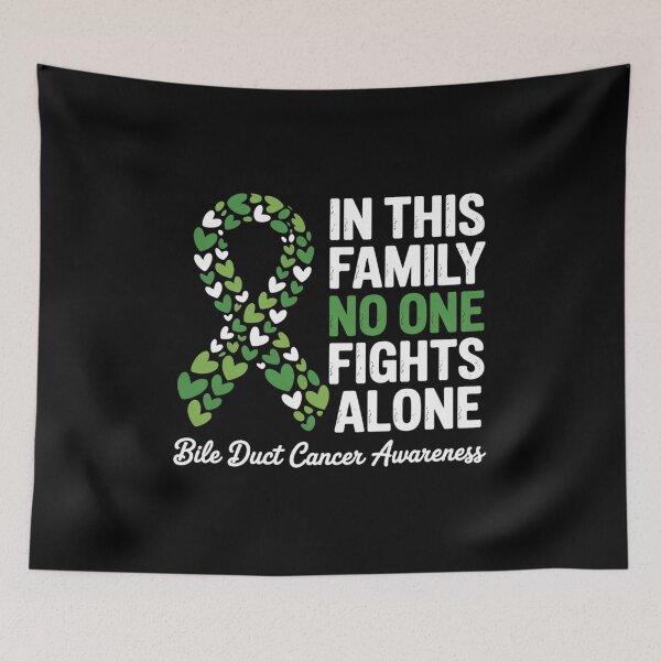 Item preview, In This Family No One Fights Alone Shirt Bile Duct Cancer designed and sold by grounabslaninal.