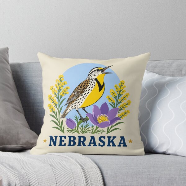 Item preview, Nebraska Meadowlark & Goldenrod Homage designed and sold by The-Drip-Studio.