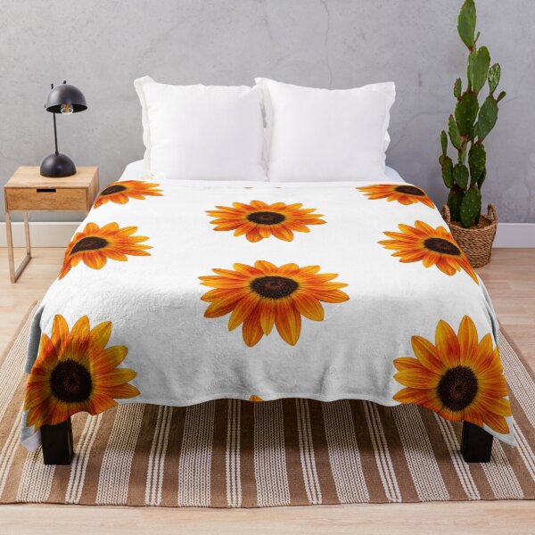 Item preview, Large Sunset Orange Sunflower designed and sold by MoonlitWhiskers.