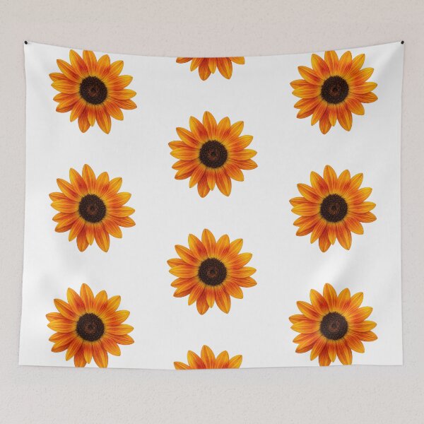 Item preview, Large Sunset Orange Sunflower designed and sold by MoonlitWhiskers.