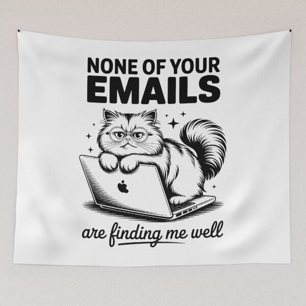 Item preview, Cat None Of Your Emails designed and sold by TrinaEspinoza.