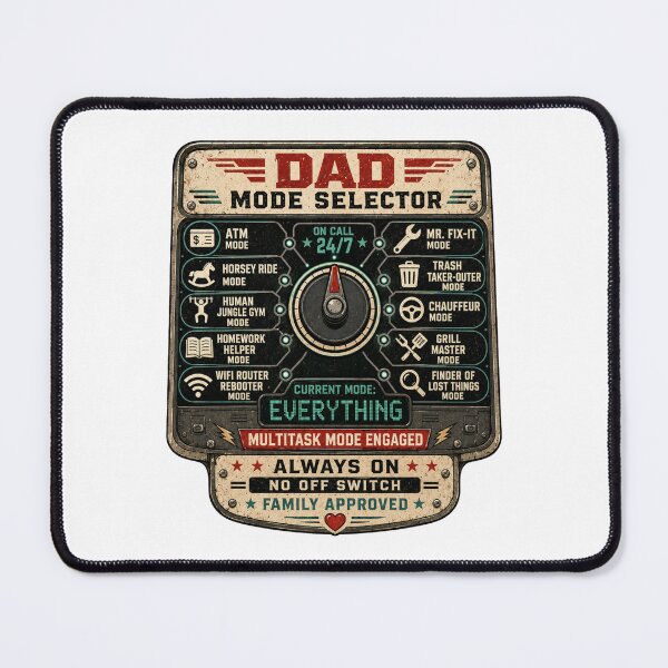 Item preview, Funny Father’s Day Dad Mode Selector Gift designed and sold by ExprezzDesigns.