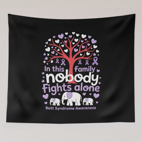 Item preview, In This family Nobody Fights Alone Rett Syndrome Awareness designed and sold by grounabslaninal.