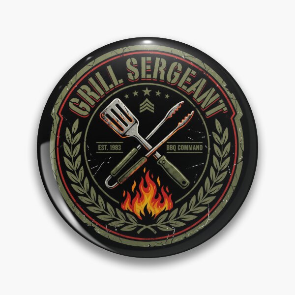 Item preview, Grill Sergeant BBQ Dad Pitmaster Fathers Day Gift Shirt designed and sold by DESIGN BUREAU .