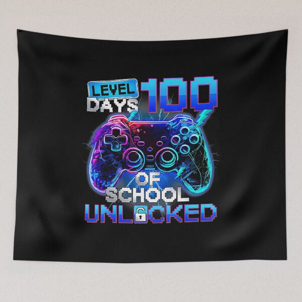 Item preview, Level 100 Days Unlocked Gamer School designed and sold by FGTV2021.