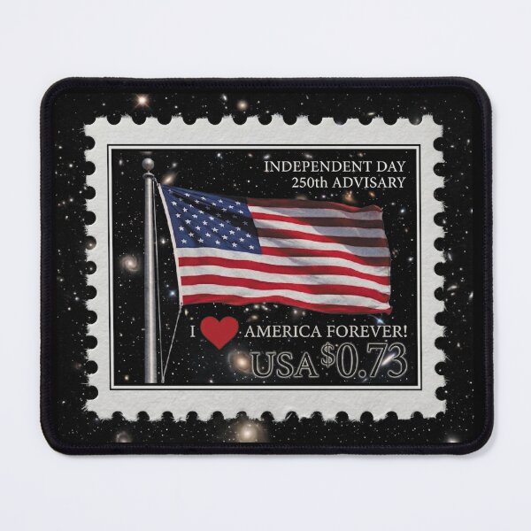 Item preview, POSTAGE STAMP Independence Day on the occasion of the 250th anniversary of the USA V1C designed and sold by ART-OF-ORION.