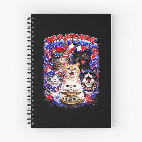 Item preview, 250 Years 1776-2026 Patriotic American Cats US History Anniversary designed and sold by QuentinHarrow.