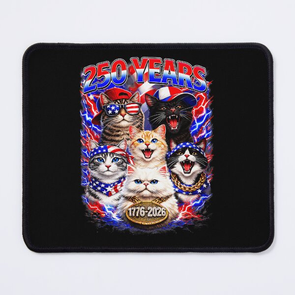 Item preview, 250 Years 1776-2026 Patriotic American Cats US History Anniversary designed and sold by QuentinHarrow.