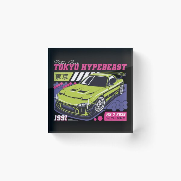 Item preview, Tokyo Hypebeast RX7 FD3S - JDM Rotary Power Sports Car 1991 Poster designed and sold by Pupung oktavian.