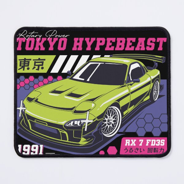 Item preview, Tokyo Hypebeast RX7 FD3S - JDM Rotary Power Sports Car 1991 Poster designed and sold by Pupung oktavian.