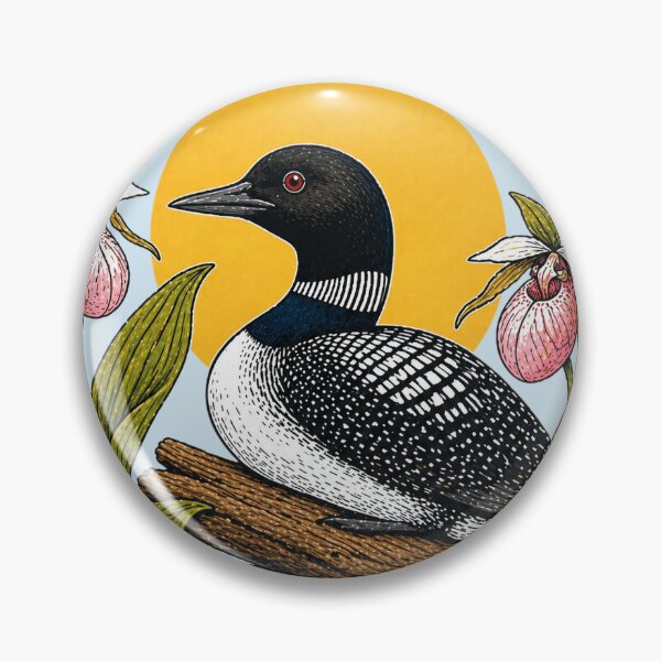 Item preview, Minnesota Loon & Lady Slipper Homage designed and sold by The-Drip-Studio.