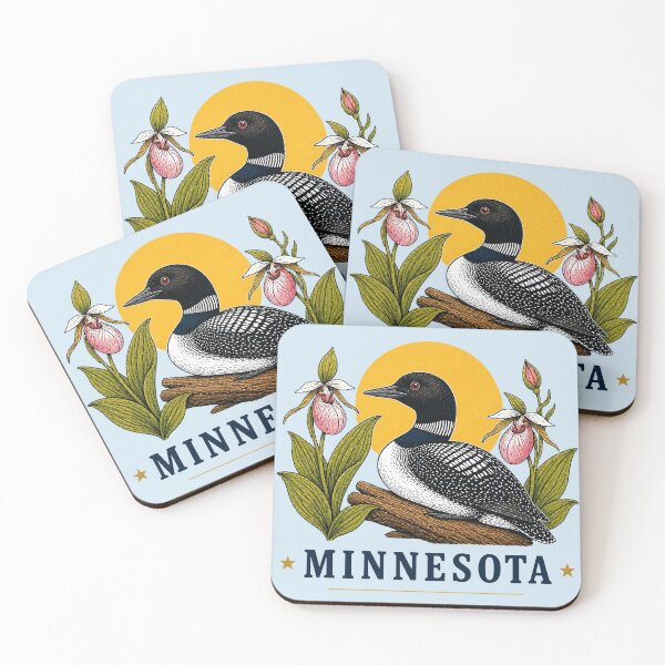 Item preview, Minnesota Loon & Lady Slipper Homage designed and sold by The-Drip-Studio.