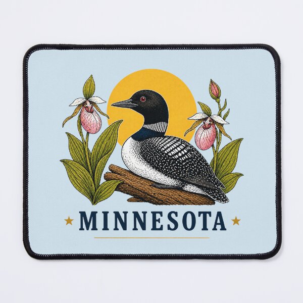 Item preview, Minnesota Loon & Lady Slipper Homage designed and sold by The-Drip-Studio.