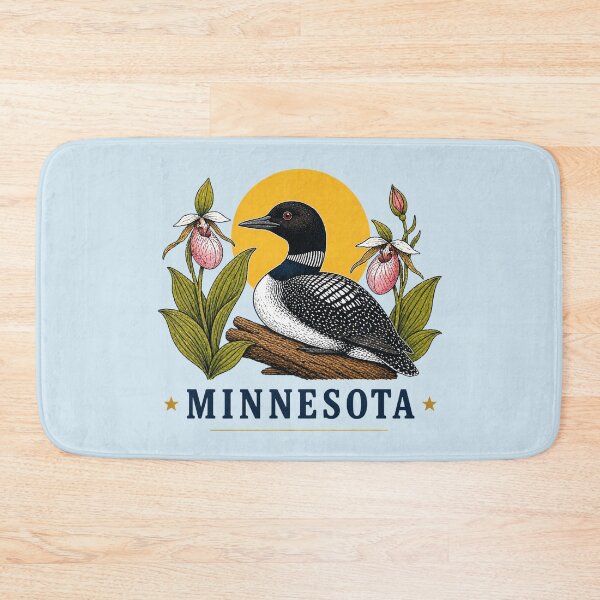 Item preview, Minnesota Loon & Lady Slipper Homage designed and sold by The-Drip-Studio.