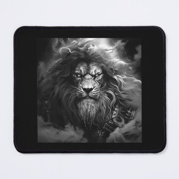 Item preview, Dark Storm Lion Fantasy Portrait designed and sold by inkoutninja.