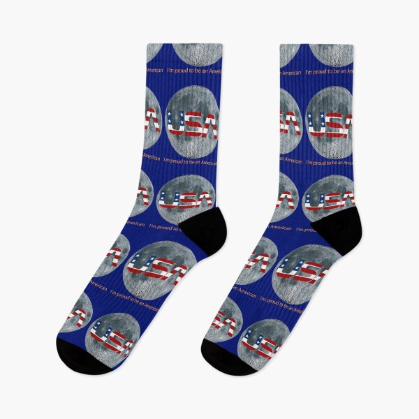 Item preview, USA on the Moon V4 - I'm proud to be an American designed and sold by ART-OF-ORION.