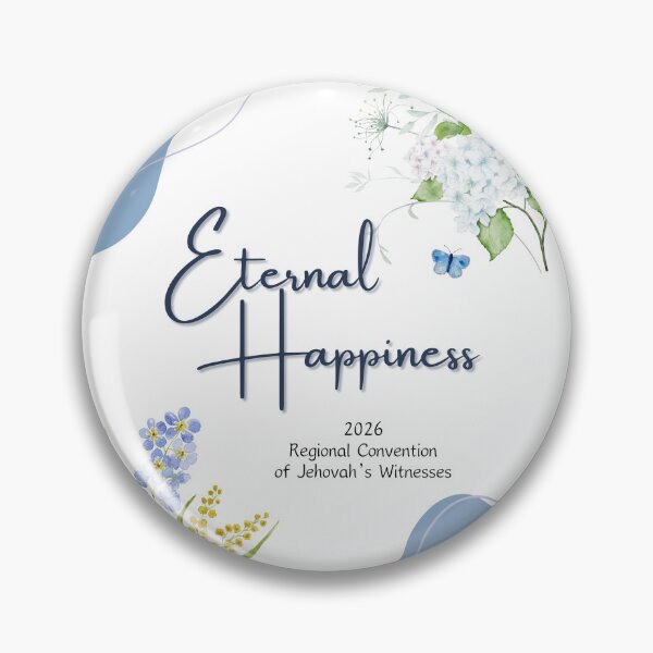 Item preview, Eternal Happiness JW Convention, Purple Spring Flowers  designed and sold by GiftableGems.