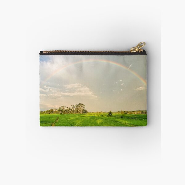 Item preview, Rainbow Over Mindanao Ricefields - Tropical Philippines | Lush Agriculture & Nature Art designed and sold by Ross.A.Campbell.