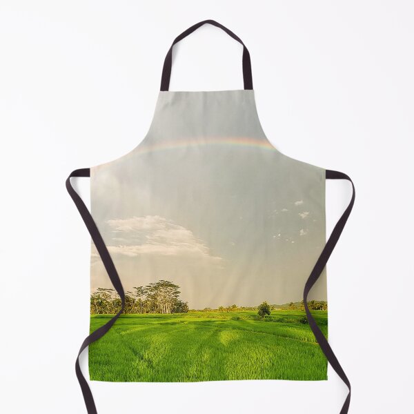 Item preview, Rainbow Over Mindanao Ricefields - Tropical Philippines | Lush Agriculture & Nature Art designed and sold by Ross.A.Campbell.