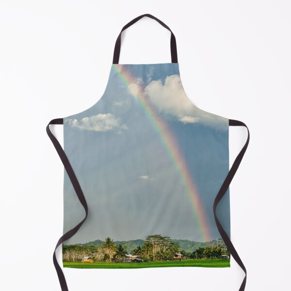 Item preview, Rainbow Over Mindanao Ricefields - Tropical Philippines | Lush Agriculture & Nature Art designed and sold by Ross.A.Campbell.