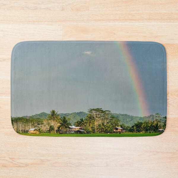 Item preview, Rainbow Over Mindanao Ricefields - Tropical Philippines | Lush Agriculture & Nature Art designed and sold by Ross.A.Campbell.