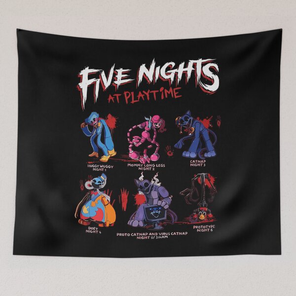 Item preview,  Five Nights At Playtime Poppy Playtime Horror Game designed and sold by TriblendTee1.