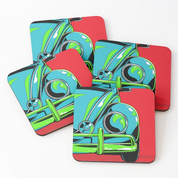 Item preview, Retro Compact Car Pop Art Illustration designed and sold by RamyGallery.