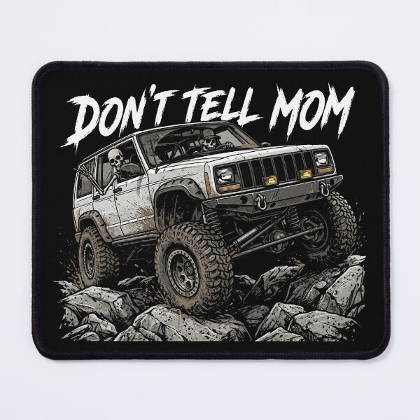 Item preview, Don't Tell Mom Off-Road Cherokee XJ Rock Crawling Skeletons White 2 door XJ designed and sold by Off-Road-Zone.