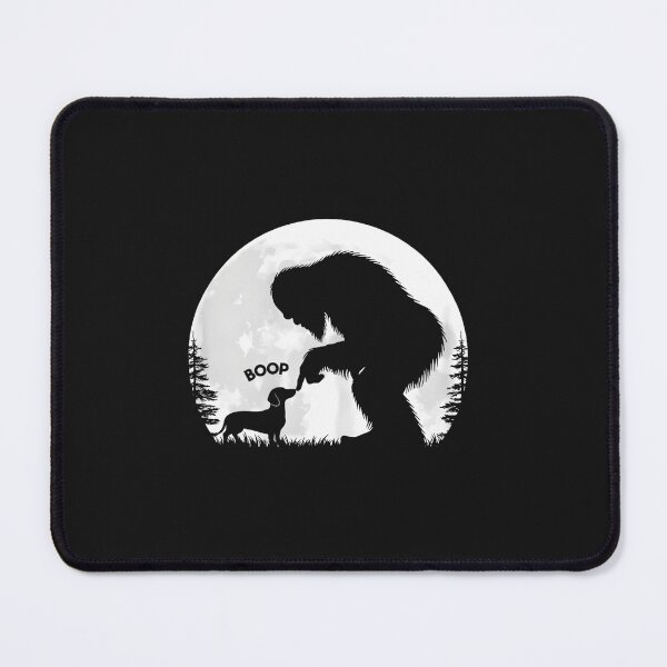 Item preview, Fun Hand Boop Nose Bigfoot Sasquatch Dachshund Dog Moon designed and sold by FrankIsabel.