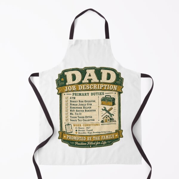 Item preview, Funny Father's Day Dad Job Description Gift designed and sold by ExprezzDesigns.