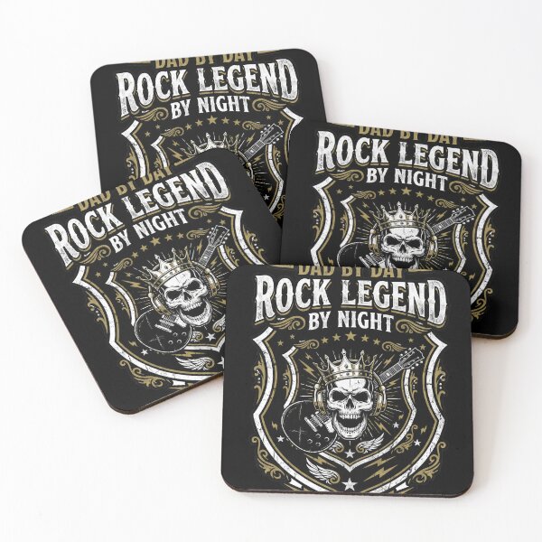 Item preview, Dad By Day Rock Legend By Night Vintage Music Guitar Dad Shirt designed and sold by DESIGN BUREAU .