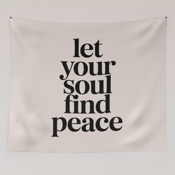 Item preview, Let Your Soul Find Peace | Minimalist Healing Quote Aesthetic designed and sold by Irene Catchmind.