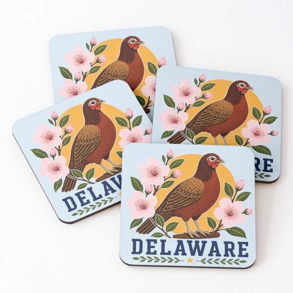 Item preview, Delaware Blossom Pheasant State Pride designed and sold by The-Drip-Studio.
