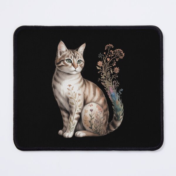 Item preview, Cat Mom Floral Cat Purr Animal Lover designed and sold by TrinaEspinoza.