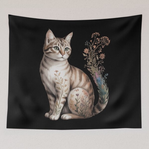 Item preview, Cat Mom Floral Cat Purr Animal Lover designed and sold by TrinaEspinoza.