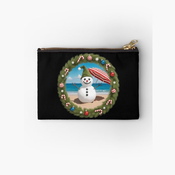 Item preview, Christmas in July Snowman Summer Tropical Beach Vacation designed and sold by TrinaEspinoza.