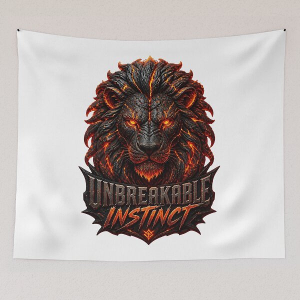 Item preview, Unbreakable Instinct Volcanic Lion designed and sold by SurajDesigns.