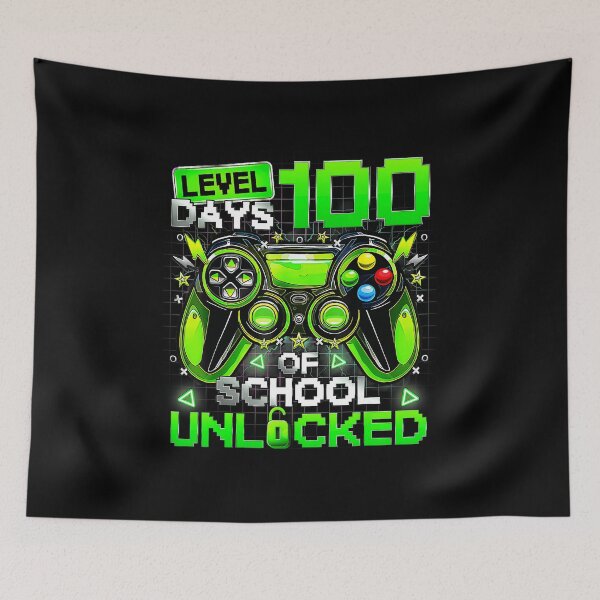 Item preview, Level 100 Days of School Unlocked Gamer designed and sold by FGTV2021.