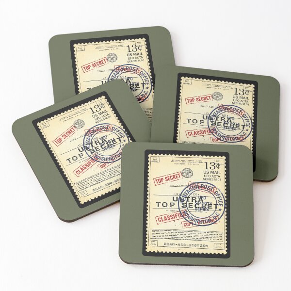 Item preview, POSTAGE STAMP_UFO ACTA SERIES M01_V3B designed and sold by ART-OF-ORION.