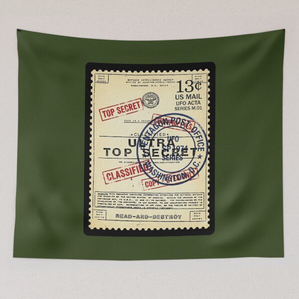 Item preview, POSTAGE STAMP_UFO ACTA SERIES M01_V3B designed and sold by ART-OF-ORION.