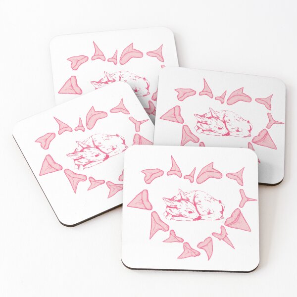 Item preview, Park The Shark & Baby Deer - Baby Pink designed and sold by coffee with ice.