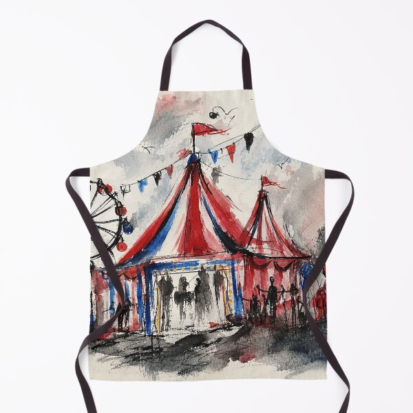 Item preview, Circus Tent Watercolor Sketch designed and sold by eliramaison.