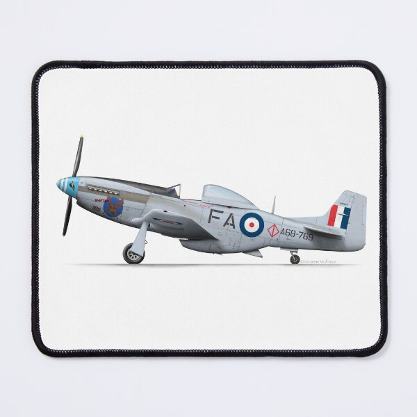 Item preview, NORTH AMERICAN AVIATION P-51 Mustang A68-110 VH-MFT SNIFTER designed and sold by Grubby Fingers Aircraft Illustration.
