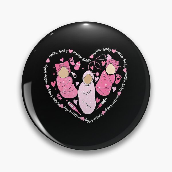 Item preview, Mother Baby Nurse Heart Illustration - Postpartum Care Valentine designed and sold by zamiokaline.