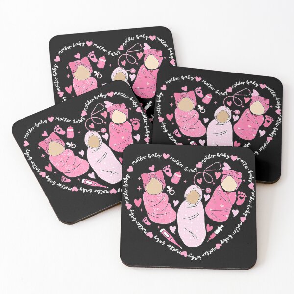 Item preview, Mother Baby Nurse Heart Illustration - Postpartum Care Valentine designed and sold by zamiokaline.