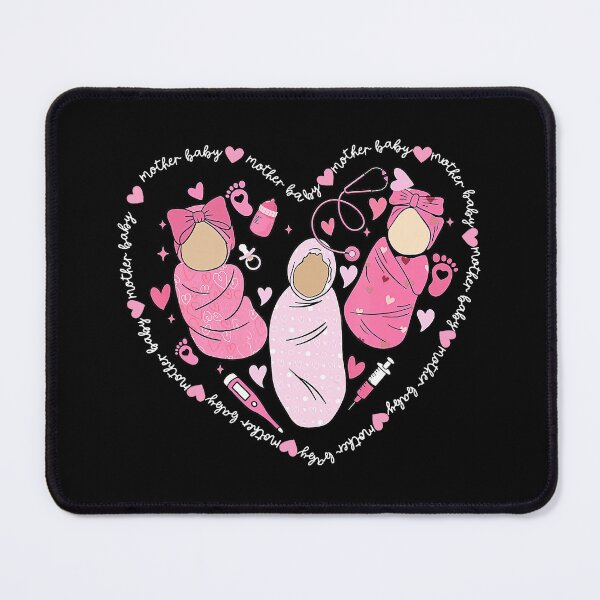 Item preview, Mother Baby Nurse Heart Illustration - Postpartum Care Valentine designed and sold by zamiokaline.